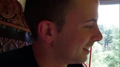 Doggystyle in a forest