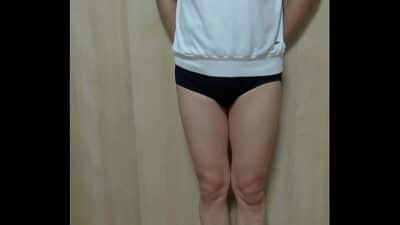 妄装 とあるスクールガールのブルマ、体操服、透け透け下着、スクール水着でアナル遊び