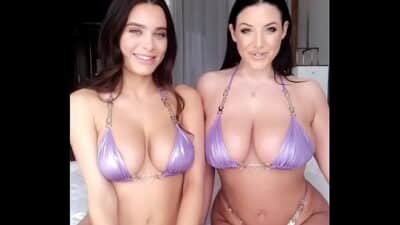 ANGELA WHITE – Lana Rhoades Soapy Shower Play